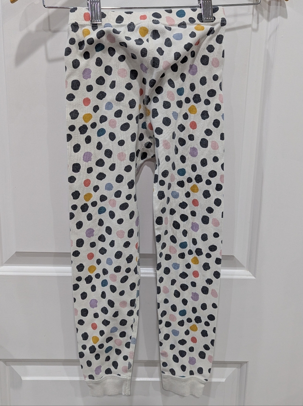 Hanna Andersson Kids Cotton Long Pajamas Spots Dots Girls Size 120 6 7 - Picture 6 of 8